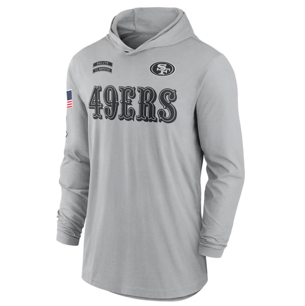 SAN FRANCISCO 49ERS 2024 NIKE Salute To Service T SHIRT HOODIE