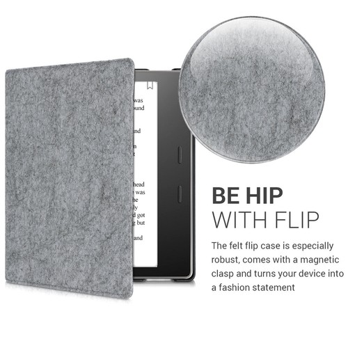 Felt e-Reader Cover for Amazon Kindle Oasis 10. Generation with Magnet - Afbeelding 3 van 7