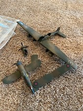 VINTAGE WWII Military Model Plane Parts Pieces Lot
