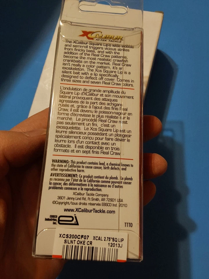 XCALIBUR XCS200 Silent Square Lip Okie Craw DEALER 3 PACK NEW 5/8 oz. 2-3/4" - Image 3 of 4