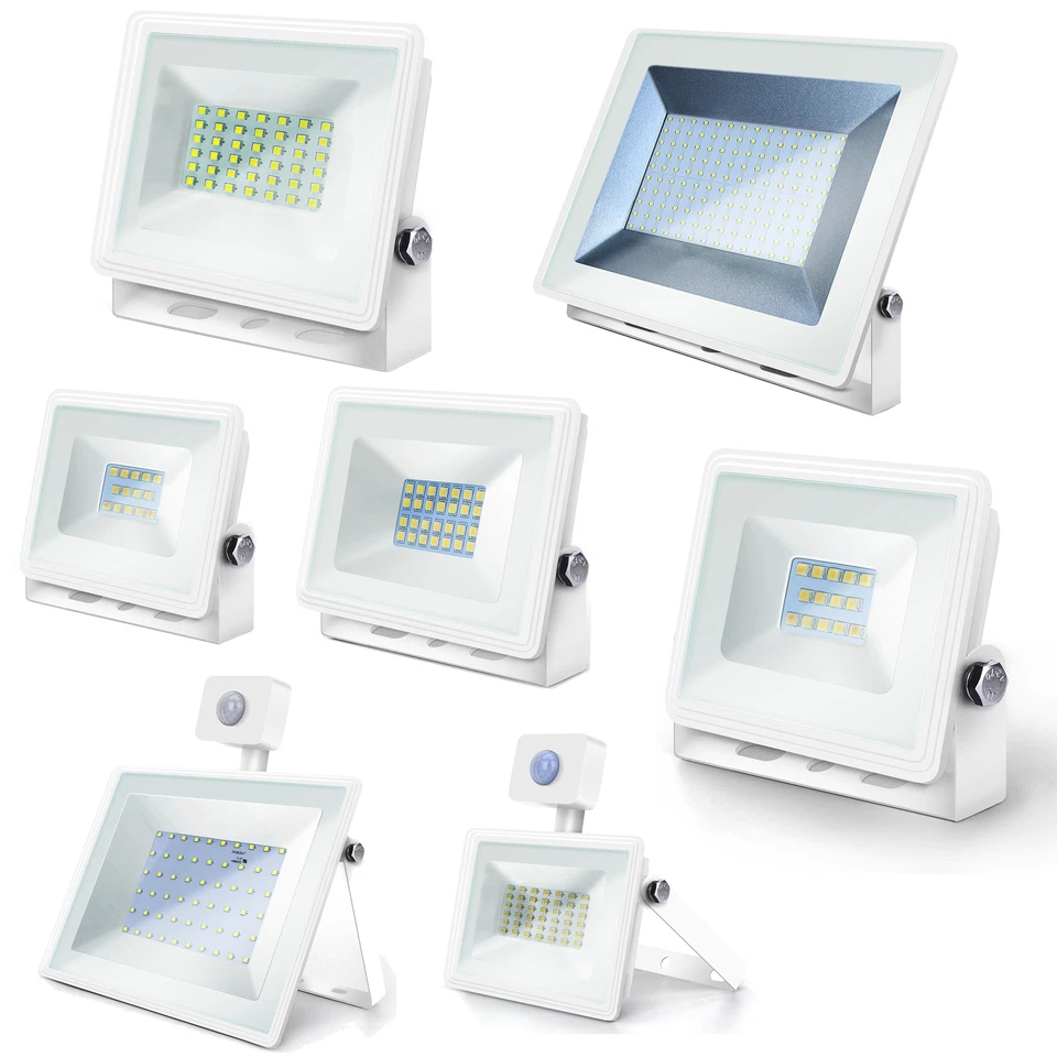 ENERGMIX Proiettore led faretto proiettore esterno slim IP65 con o senza sensore bianco