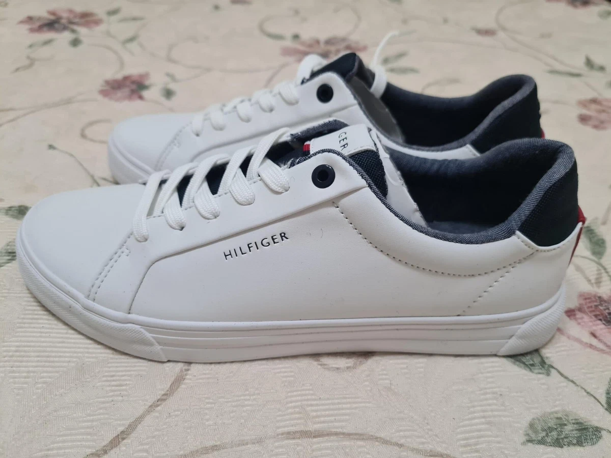 Andrew Halliday Ensomhed Blacken Tommy Hilfiger Men's Rance Casual Shoes Sneakers White - UK 8 EUR 41 | eBay