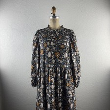 Universal Thread l M Ditsy Floral Ruffled Bodice Flounce Hem Boho Peasant Dress