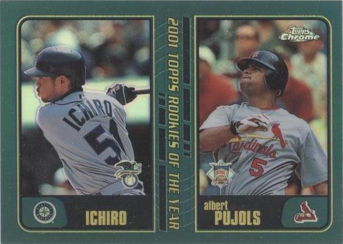 イチロー ルーキー‼️TOPPS TRADED ICHIRO PUJOLS RC 2001 Topps Traded & Rookies - Albert Pujols Ichiro Suzuki #T99 for
