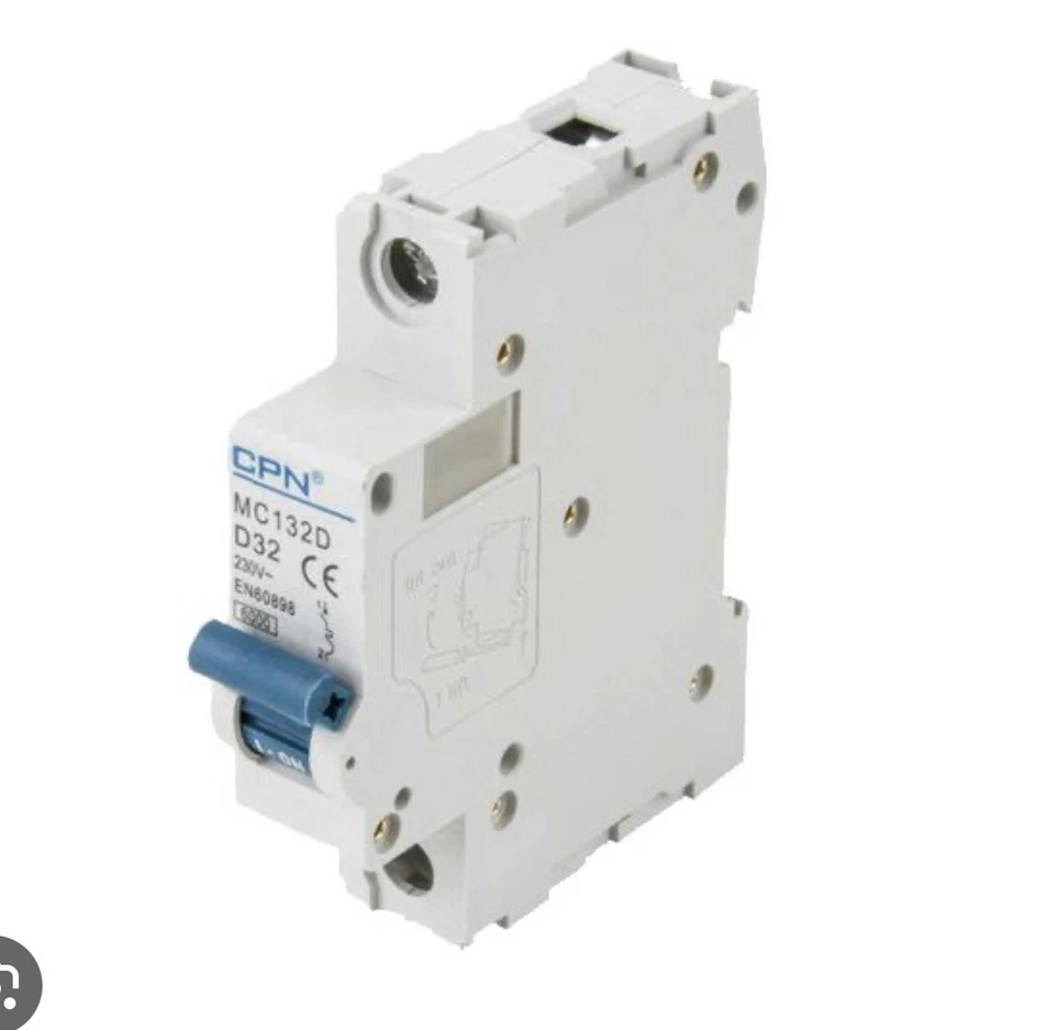 CUDIS CPN MC140D 40Amp Type D Single Pole 230V D40 Circuit Breaker MCB