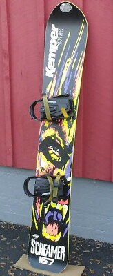 Original Vintage 1990 91 Kemper Screamer 167 Snowboard Sims