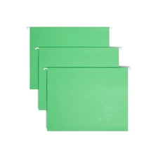 Smead Green Hanging File Folders 25 Pack Letter Size Expandable 11 Point Stock