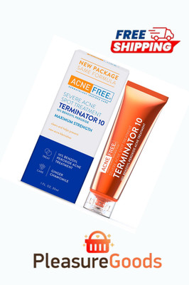 AcneFree Terminator 10 Acne Spot Treatment Cream with 10% Benzoyl Peroxide1fl oz