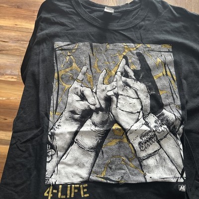 The Elite 4 Life Black T Shirt Size XL 100% Cotton Made In USA Short Sleeve