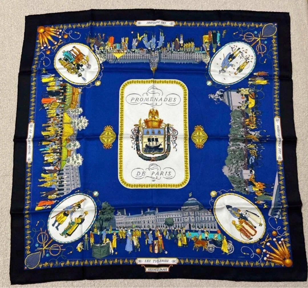Hermes — HERMES Carre 70 Silk Scarf Square 27.6in Clean No Box SR1674