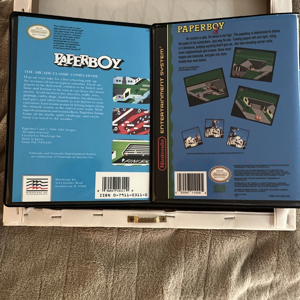 Caja y carrito NES Paper Boy CIB y Paperboy2 ¡Sin manual en muy buen estado! Foto 2 de 4