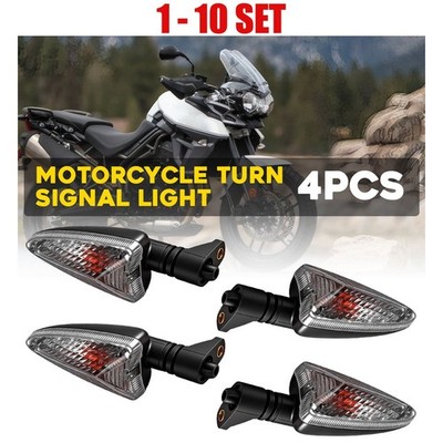 4-Pack Amber LED Turn Signal Tail Lights – Fits 2018 Triumph Street Triple & 10mm Mounts