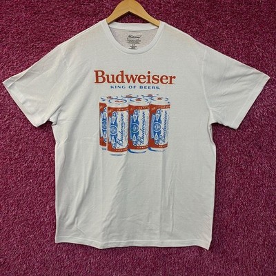 Budweiser King of Beers Six Pack Graphic T-Shirt LT