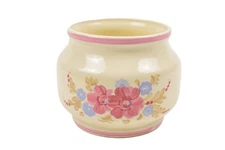 VINTAGE COLLECTIBLE CERAMIC HAND-PAINTED FTD FLORAL PLANTER 1981