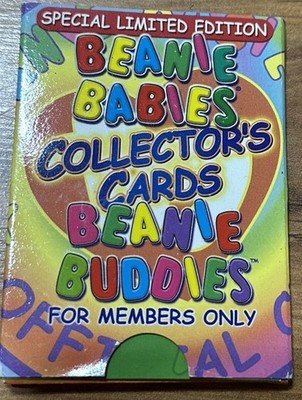 Vintage TY Beanie Babies Collector's Cards Beanie Buddies Members Only 1999