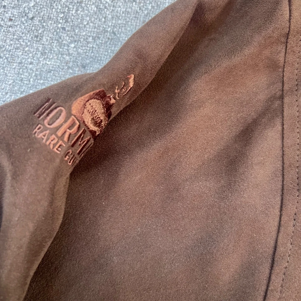 Men's Vintage Weatherproof Suede Zip Up Jacket Coat Size Medium Brown - Image 4 of 4