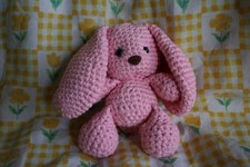 handmade crochet stuffed rabbit