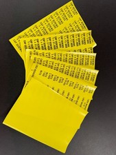 Adhesive Bin Labels USS Cap Screw Nut Bolt Washer Assortment Fastener 6 Pages 