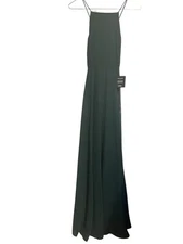 NEW Lulu's Mythical Kind of Love Dark Green Square Neck Maxi Dress Size XS