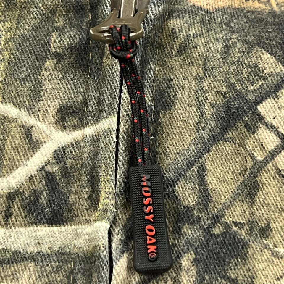 Chaqueta Mossy Oak Para Hombre Pequeña Marrón Camuflada Edredón Forrado Cremallera Completa Exterior Sudadera con Capucha 2276 Foto 3 de 4