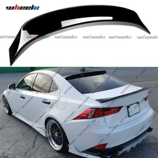 For 2014-20 Lexus IS200 IS300 IS350 Ducktail Gloss Black Rear Trunk Spoiler Wing