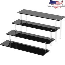 4 Tier Acrylic Display Riser Elegant Sturdy Dessert Organizer Easy Assembly New