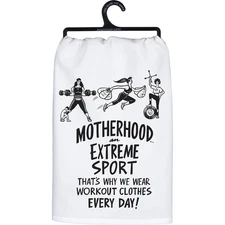 Primitives by Kathy Kitchen Dish Towel - Motherhood an Extreme Sport