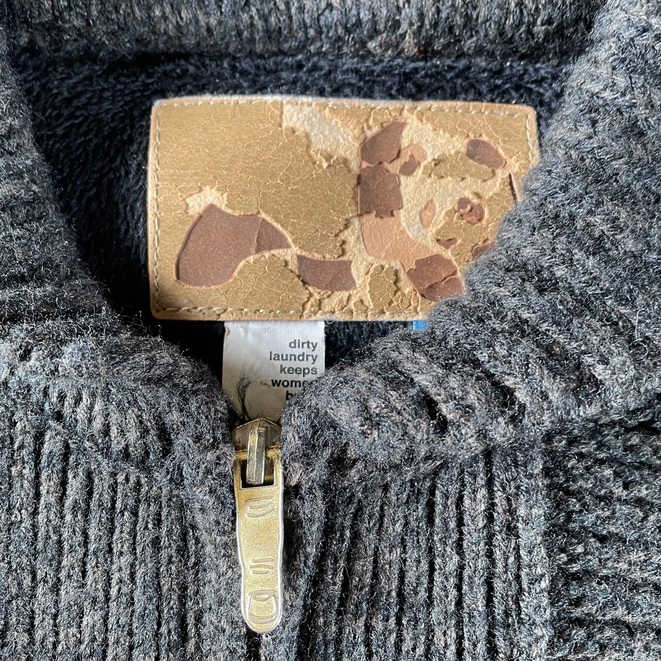 Cárdigan de skateboarding tejido frontal con cremallera gris medio Enjoi de colección para hombre Foto 3 de 4