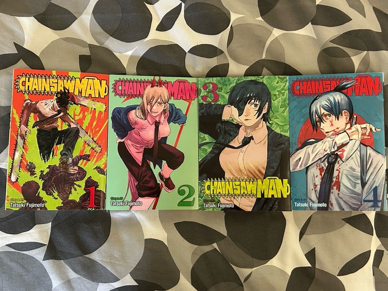 Chainsaw Man Manga 2020 Paperback, Volumes 1-4, English Edition