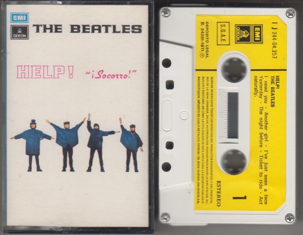 THE BEATLES cassette HELP! SOCORRO 1971 EMI Spain