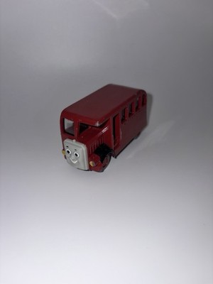 Thomas and Friends Bertie Bus Diecast Metal Take Play Along Maroon 2002 USED