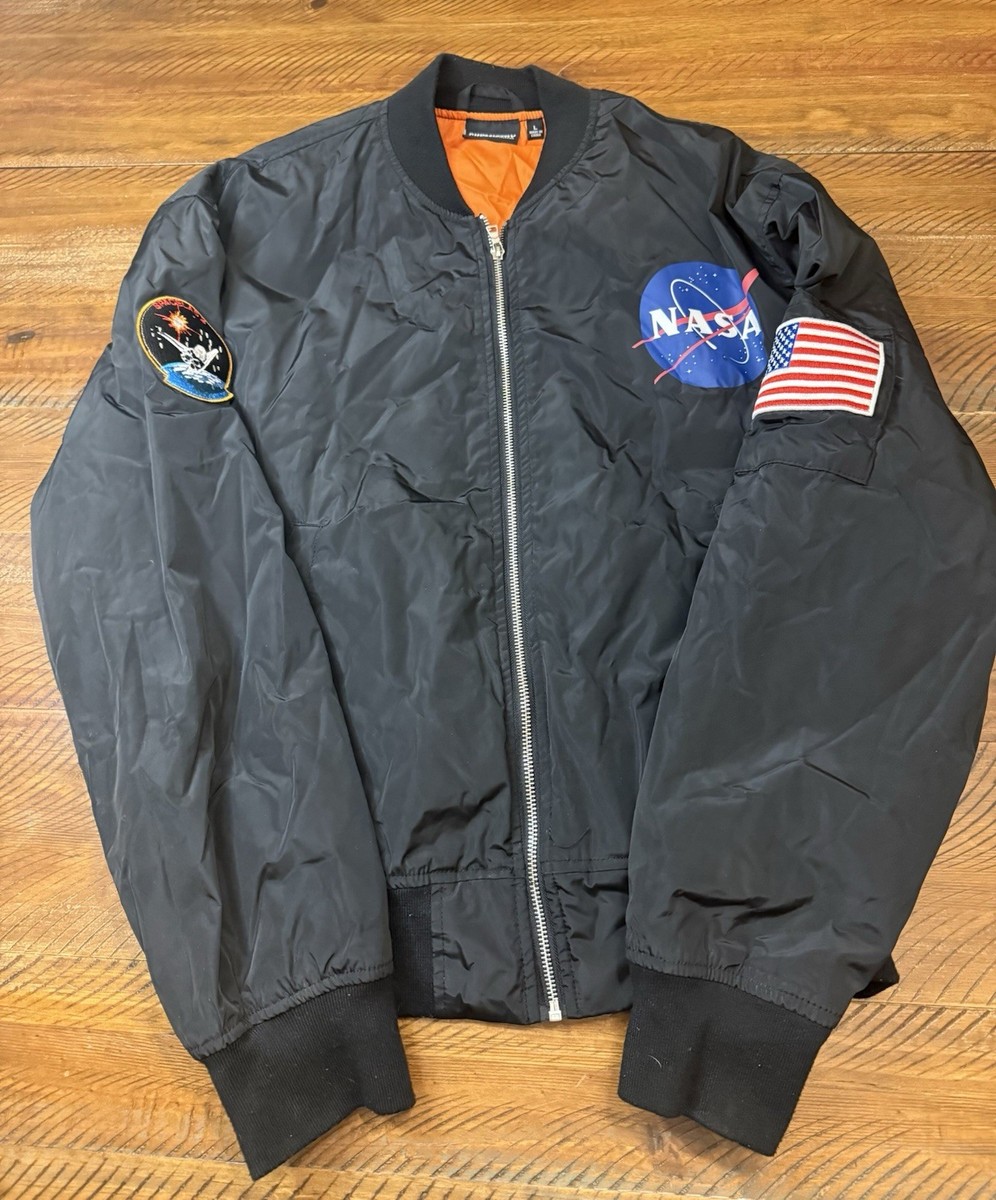 Chemistry NASA Men's Size Large USA Flag Bomber Jacket Patches | eBay