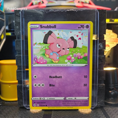 Snubbull Fusion Strike Pokémon TCG 115/264 Sword & Shield SWSH08 Common - Picture 1 of 6