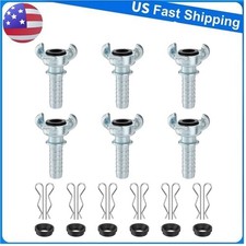 6PCS 3/4 NPT Iron Air Hose Fittings, Universa...