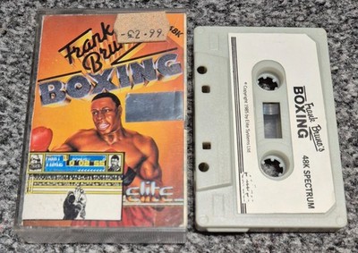 Frank Brunos Boxen (1985) - ZX Spectrum - Elite - Original WH Smith Sticker EX