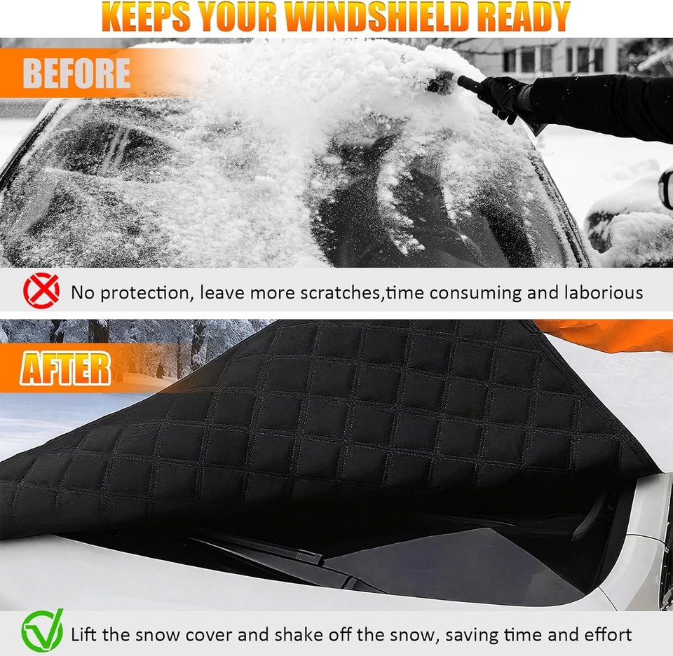 Window Snow Guard Car Windshield Snow Shield for Winter Car Cover Front Window anti Ice ...