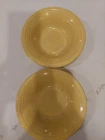 Pair Of Yellow Retired Fiestaware 6 1/2 Inch Stackable Cereal Bowl 11 OZ