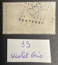 France Classique Napoléon N°33 Violet Gris oblitéré (reproduction)