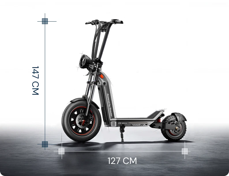 iScooter F7 Ultra Off-road Elektroroller 1500W 55km/h 52V 20Ah Electric Scooter - Bild 20 von 24
