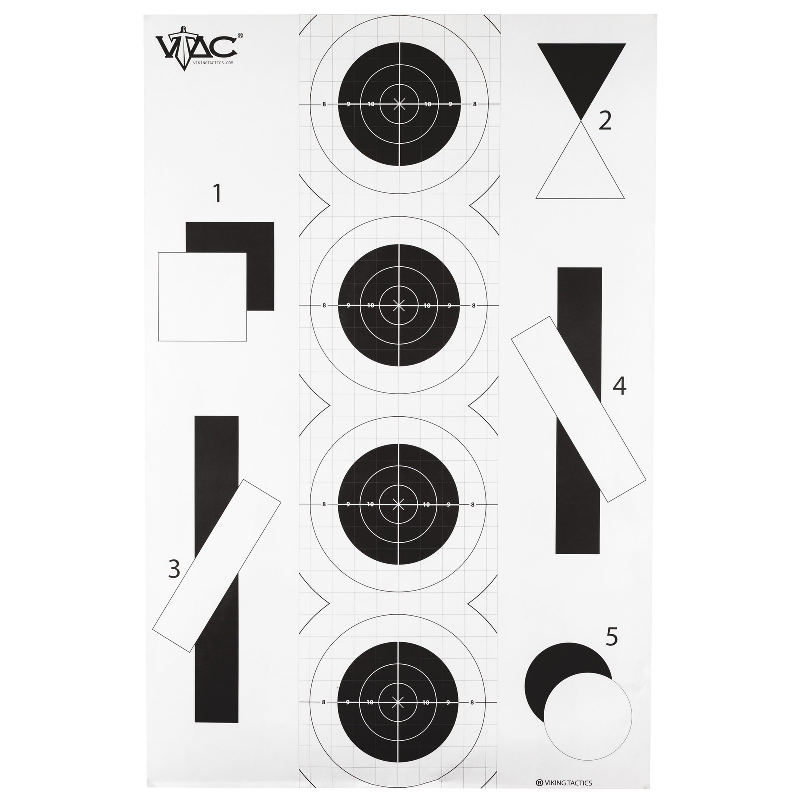 Action Target VTAC-P, Viking Tactics Double Sided Advanced Training Target, Mar