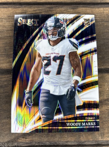 2025 Panini Select - Club Level Woody Marks #236 White Shock Prizm /799 (RC)