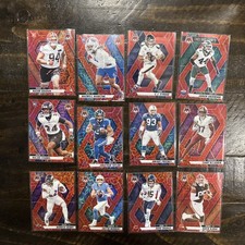 2025 Panini Mosaic Football - RED SPARKLE LOT - (X12) Cards /3-RC