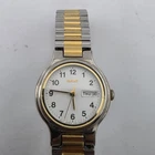 New ListingVintage Seiko 7N43-9048 Quartz Day Date Two Tone Mens Watch Japan