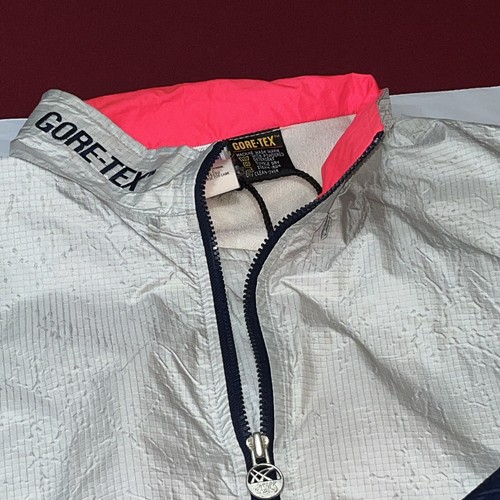 GoreTex ASICS ZIP Windbreaker Color Block Golf Rain Jacket BLUE Pink Large Mens - Picture 8 of 21