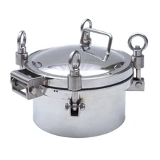 Intbuying Stainless Pressure Circular Manhole Cover Tank Round Manway Door