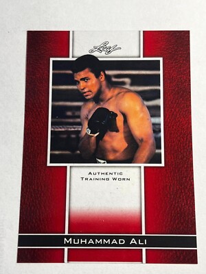 2011 Leaf Metal Prismatic Red Muhammad Ali MISSING # & Training Worn Piece #1