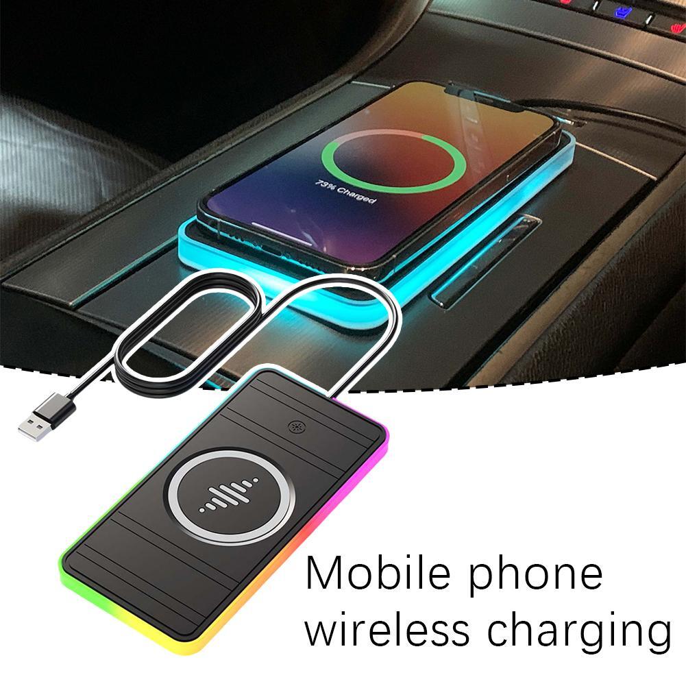 Car Wireless Charger Pad Dock for IPhone Fast Charging Station T7N7