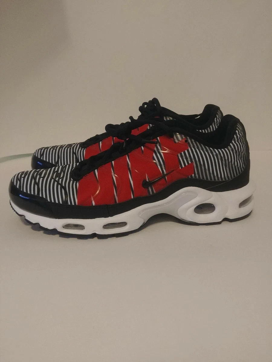 exprimir flaco yo NIKE AIR MAX PLUS TN SE &#034;STRIPED BLACK&#034;(AT0040 001) MENS TRAINERS  Sz 11.5 | eBay