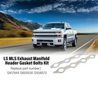 1Pair LS MLS Exhaust Manifold Gasket For LS1 L76 L77 L98 5.7 6.0L 6.2L V8 Holden
