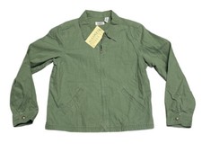 Classic Elements Green Jacket Size M Nwt Olive Green Zip Up
